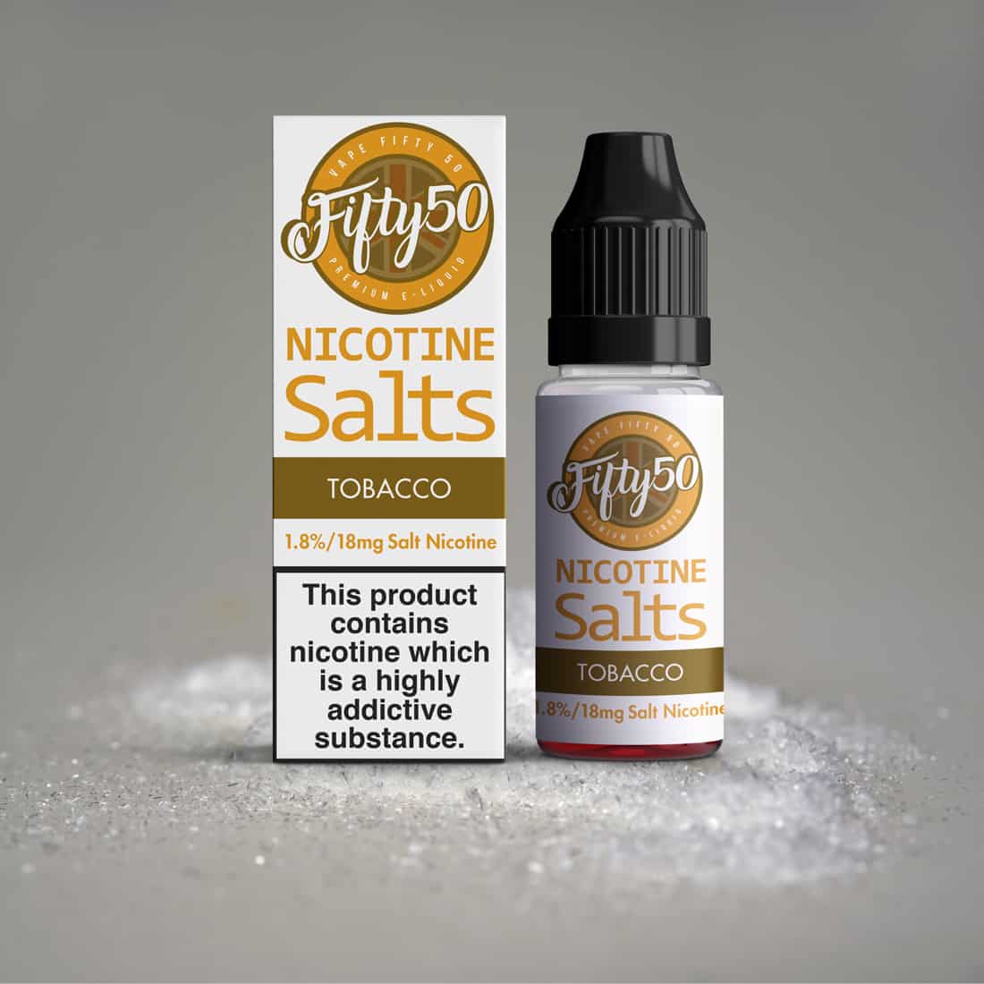 Fifty 50 - Nic Salt - Tobacco 10x10ml Box - UK Vape Mob