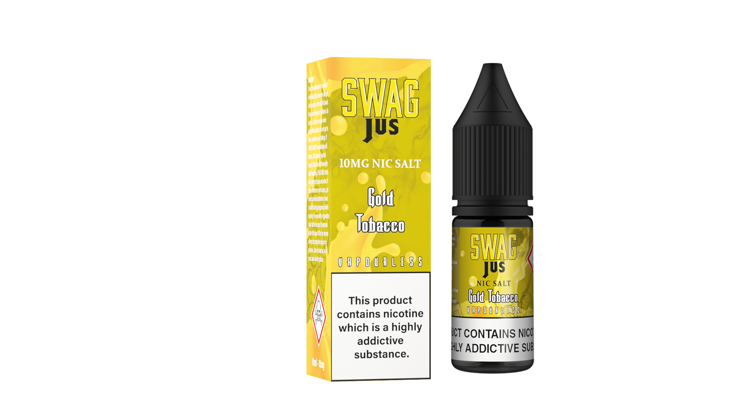 Swag Jus Gold Tobacco UK Vape Mob
